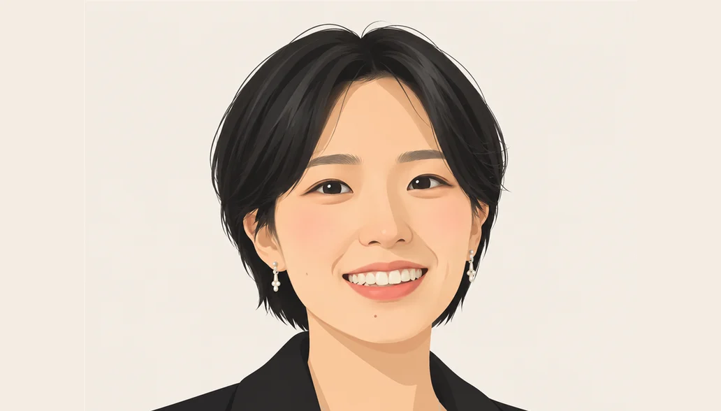 公認プロコーチ Jina の似顔絵イラスト