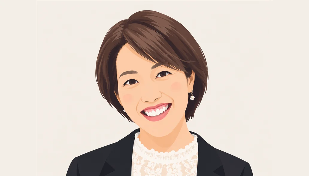 公認プロコーチ Yayoi の似顔絵イラスト